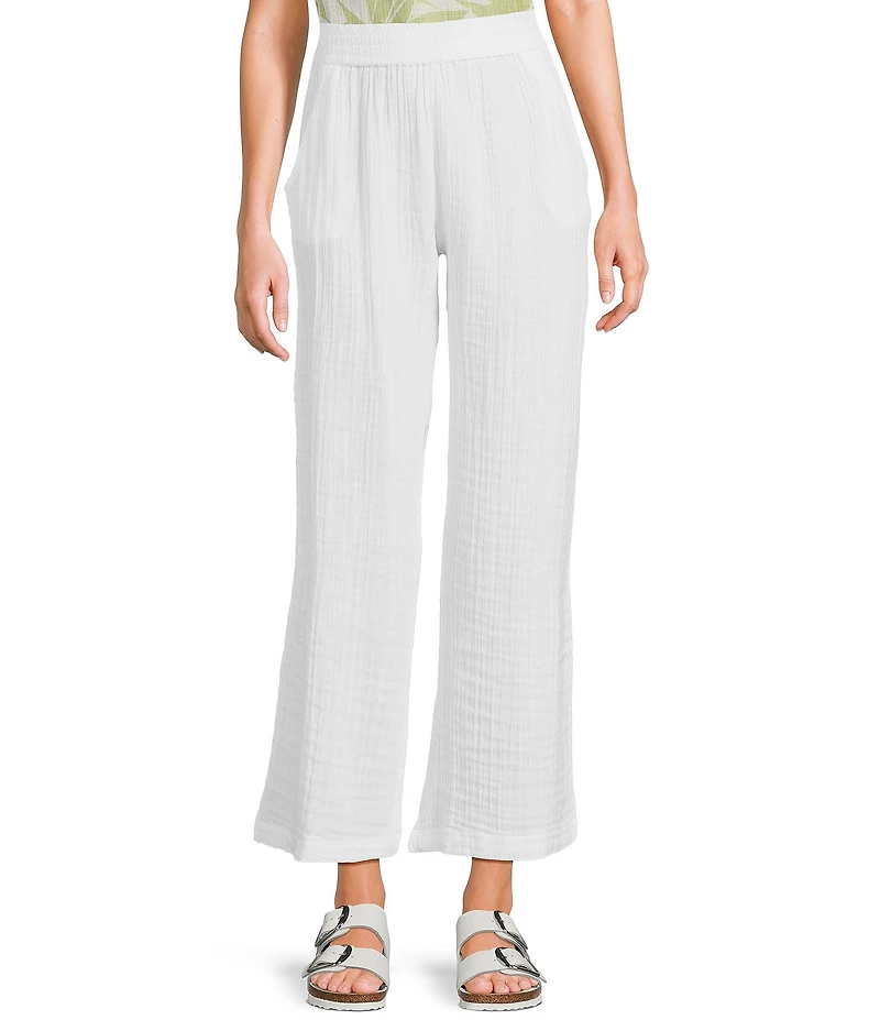 Rip Curl Premium Surf Beach High Rise Wide Leg Gauze Weave Coordinating Pants