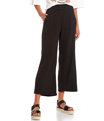 Rip Curl Premium Surf Beach High Rise Wide Leg Gauze Weave Coordinating Pants