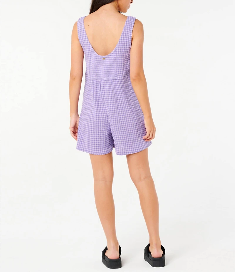 Rip Curl Premium Surf Gingham Sleeveless Romper