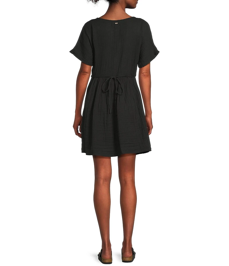 Rip Curl Premium Surf Short Sleeve Fit and Flare Dress