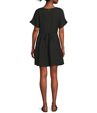 Rip Curl Premium Surf Short Sleeve Fit and Flare Dress