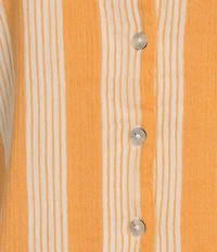 Rip Curl Premium Surf Striped Short Sleeve Button Front Coordinating Shirt