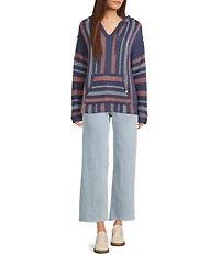 Rip Curl Revival Striped Knit Poncho