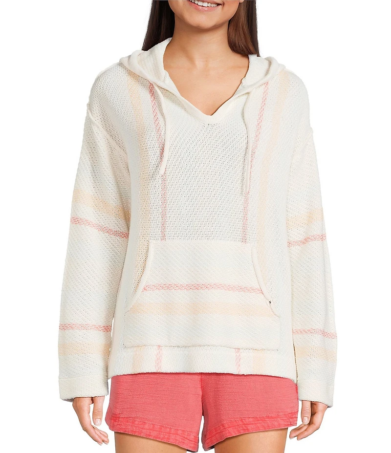 Rip Curl Revival Striped Knit Poncho