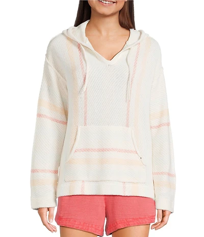 Rip Curl Revival Striped Knit Poncho