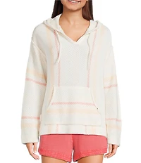 Rip Curl Revival Striped Knit Poncho