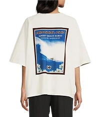 Rip Curl Short Sleeve Sunset Beach Raglan Boxy T-Shirt