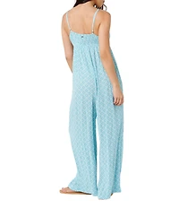 Rip Curl Sleeveless Half Moon Bay Tile Print Jumpsuit