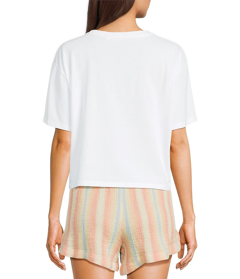 Rip Curl Sun Rays Crew Neck Short Sleeve Cropped Tee