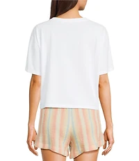 Rip Curl Sun Rays Crew Neck Short Sleeve Cropped Tee