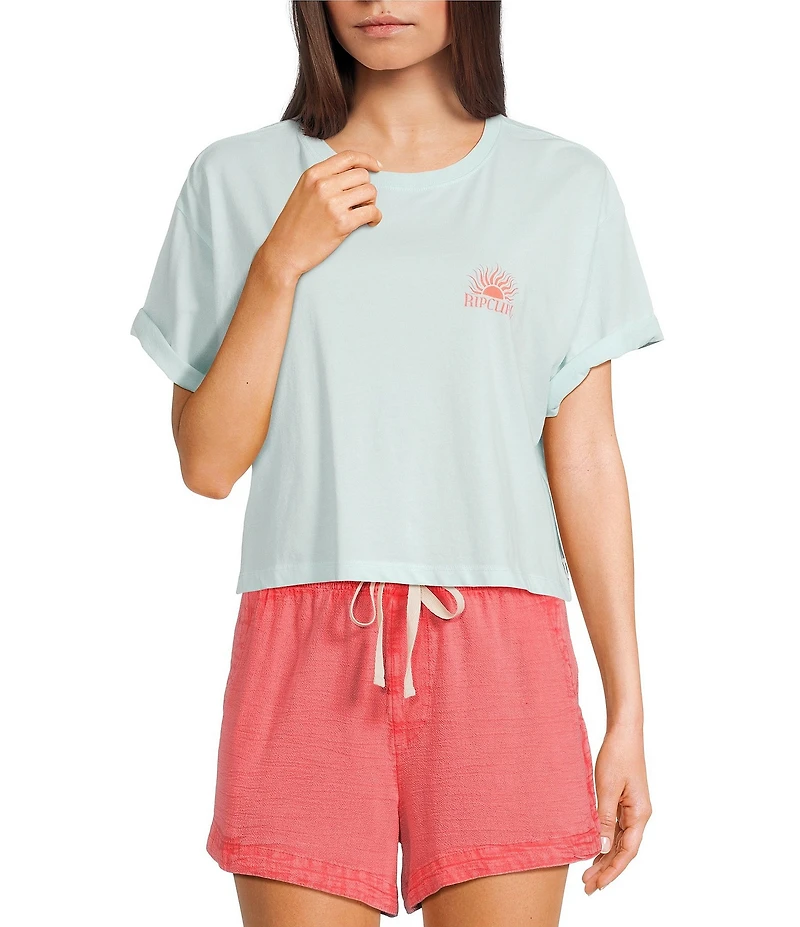 Rip Curl Sunrise Short Sleeve Cropped T-Shirt