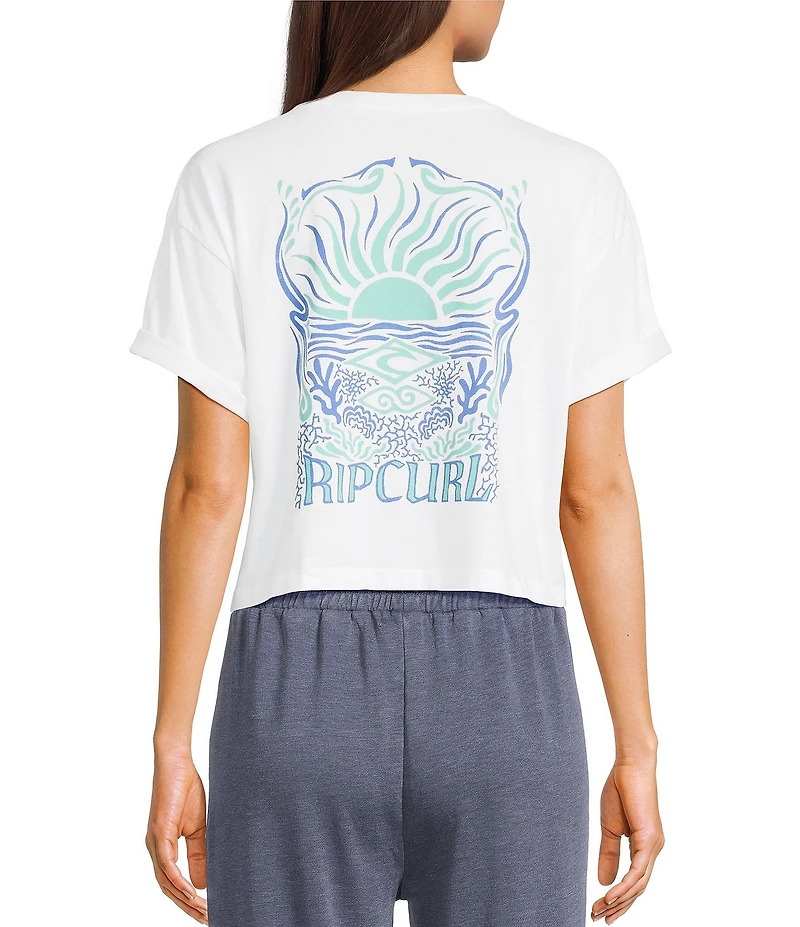 Rip Curl Sunrise Short Sleeve Cropped T-Shirt