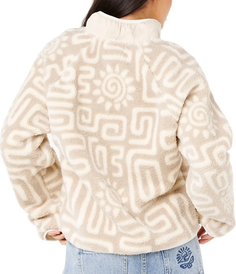 Rip Curl Sunset Luau Long Sleeve Polar Fleece Pullover