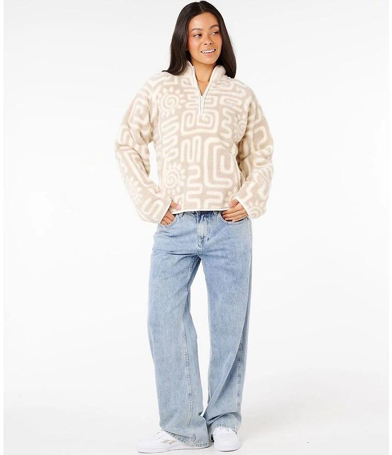 Rip Curl Sunset Luau Long Sleeve Polar Fleece Pullover