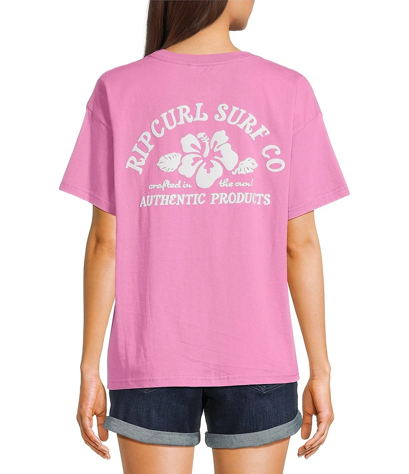 Rip Curl Surf Puff Party Pack Super Pink Short Sleeve T-Shirt