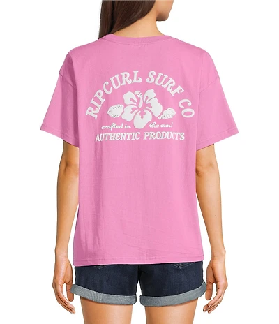 Rip Curl Surf Puff Party Pack Super Pink Short Sleeve T-Shirt