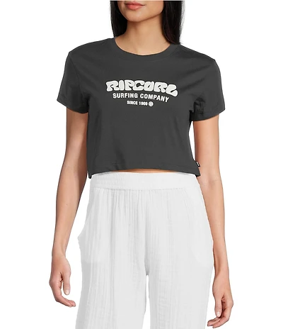 Rip Curl Surf Puffed Screenprint Short Sleeve Baby T-Shirt