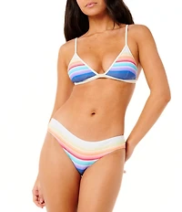 Rip Curl Surf Revival Stripe Cheeky Hipster Swim Bottom