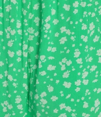 Rip Curl Surf Side Short Sleeve Yardage Print Empire Waist Dress