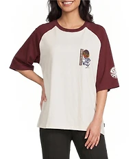 Rip Curl Surf The World Raglan Sleeve Boxy T-Shirt