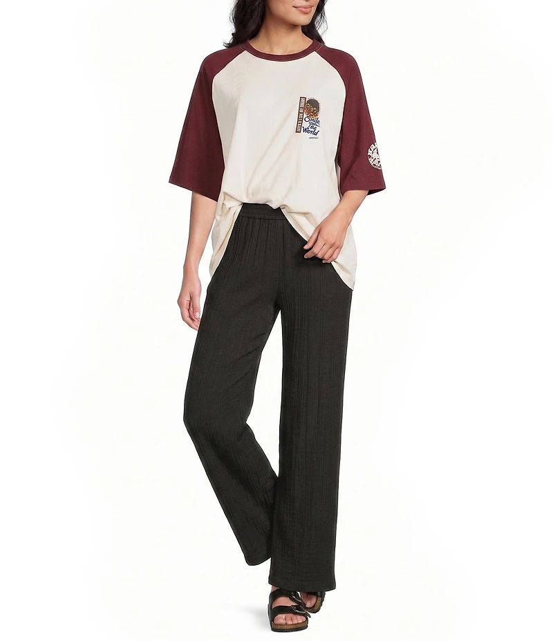 Rip Curl Surf The World Raglan Sleeve Boxy T-Shirt