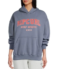 Rip Curl Varsity Sports Long Sleeve Oversized Hoodie