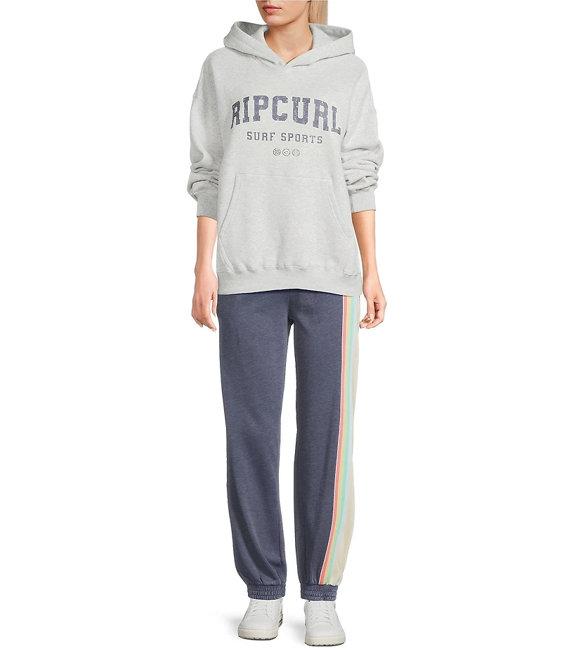 Rip Curl Varsity Sports Long Sleeve Oversized Hoodie