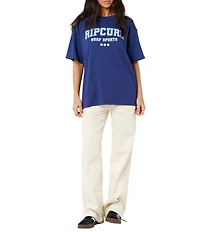 Rip Curl Varsity Sports Short Sleeve T-Shirt