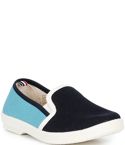 Rivieras Boys' Classic Colorblock Canvas Slip-Ons (Toddler)