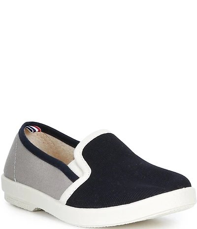 Rivieras Boys' Classic Colorblock Canvas Slip-Ons (Youth)