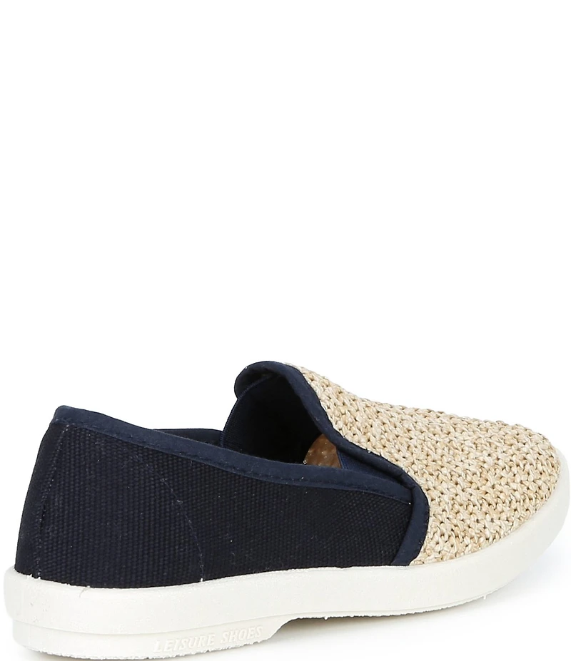 Rivieras Boys' Classic Cotton Raffia Slip-Ons (Toddler)