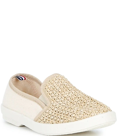 Rivieras Boys' Classic Cotton Raffia Slip-Ons (Toddler)