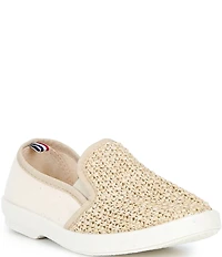 Rivieras Boys' Classic Cotton Raffia Slip-Ons (Toddler)