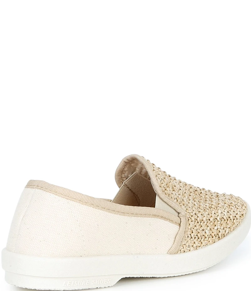Rivieras Boys' Classic Cotton Raffia Slip-Ons (Youth)