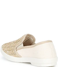 Rivieras Boys' Classic Cotton Raffia Slip-Ons (Youth)