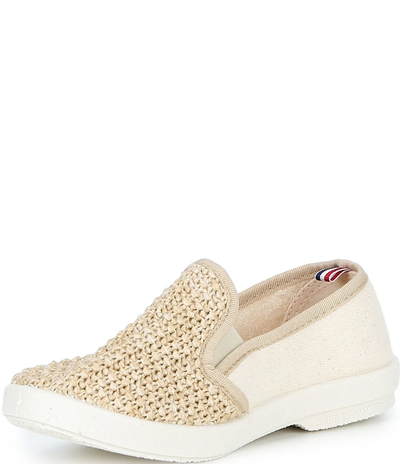 Rivieras Boys' Classic Cotton Raffia Slip-Ons (Youth)