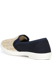 Rivieras Boys' Classic Cotton Raffia Slip-Ons (Youth)