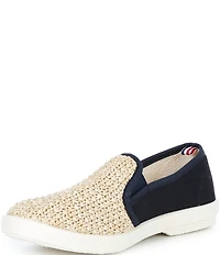 Rivieras Boys' Classic Cotton Raffia Slip-Ons (Youth)
