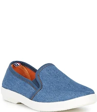 Rivieras Boys' Classic Denim Canvas Slip-Ons (Toddler)