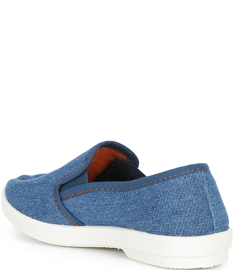 Rivieras Boys' Classic Denim Canvas Slip-Ons (Toddler)