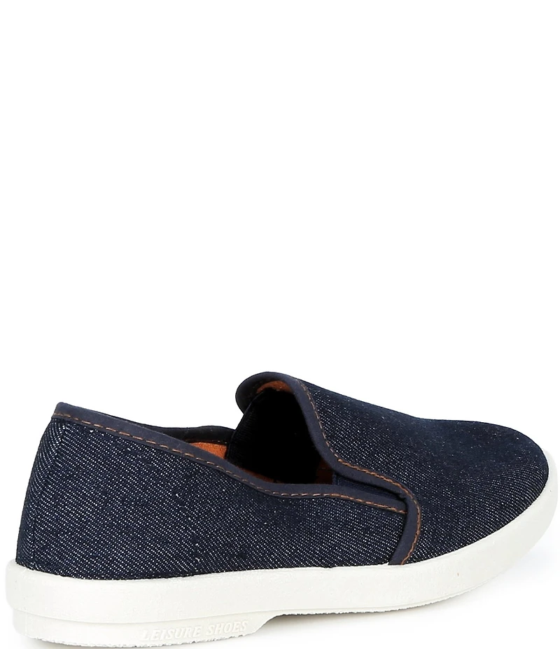 Rivieras Boys' Classic Denim Canvas Slip-Ons (Toddler)