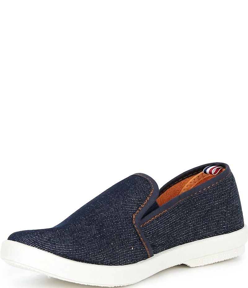 Rivieras Boys' Classic Denim Canvas Slip-Ons (Toddler)