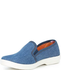 Rivieras Boys' Classic Denim Canvas Slip-Ons (Youth)