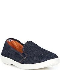 Rivieras Boys' Classic Denim Canvas Slip-Ons (Youth)