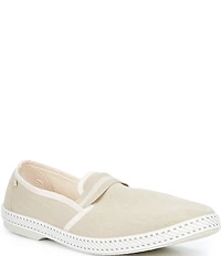 Rivieras Men's Canvas Oxford Stripe Slip-On Loafers