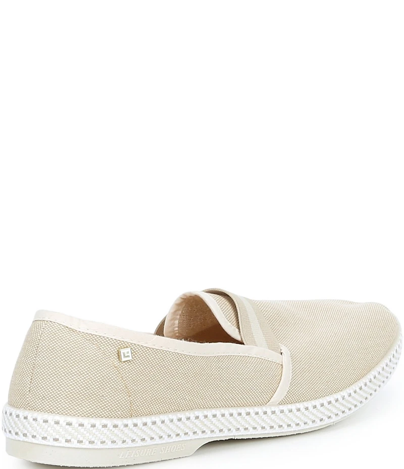 Rivieras Men's Canvas Oxford Stripe Slip-On Loafers