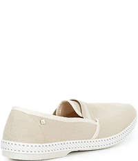 Rivieras Men's Canvas Oxford Stripe Slip-On Loafers