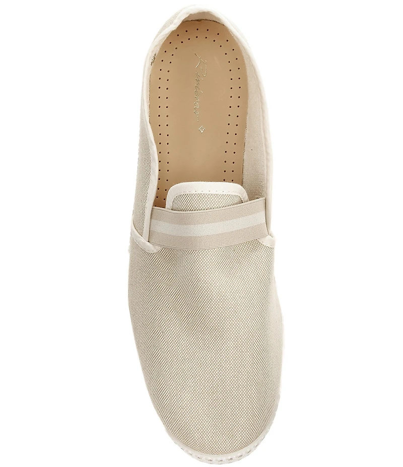 Rivieras Men's Canvas Oxford Stripe Slip-On Loafers