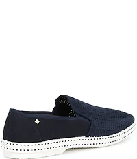 Rivieras Men's Classic Cotton Canvas Mesh Slip-On Loafers