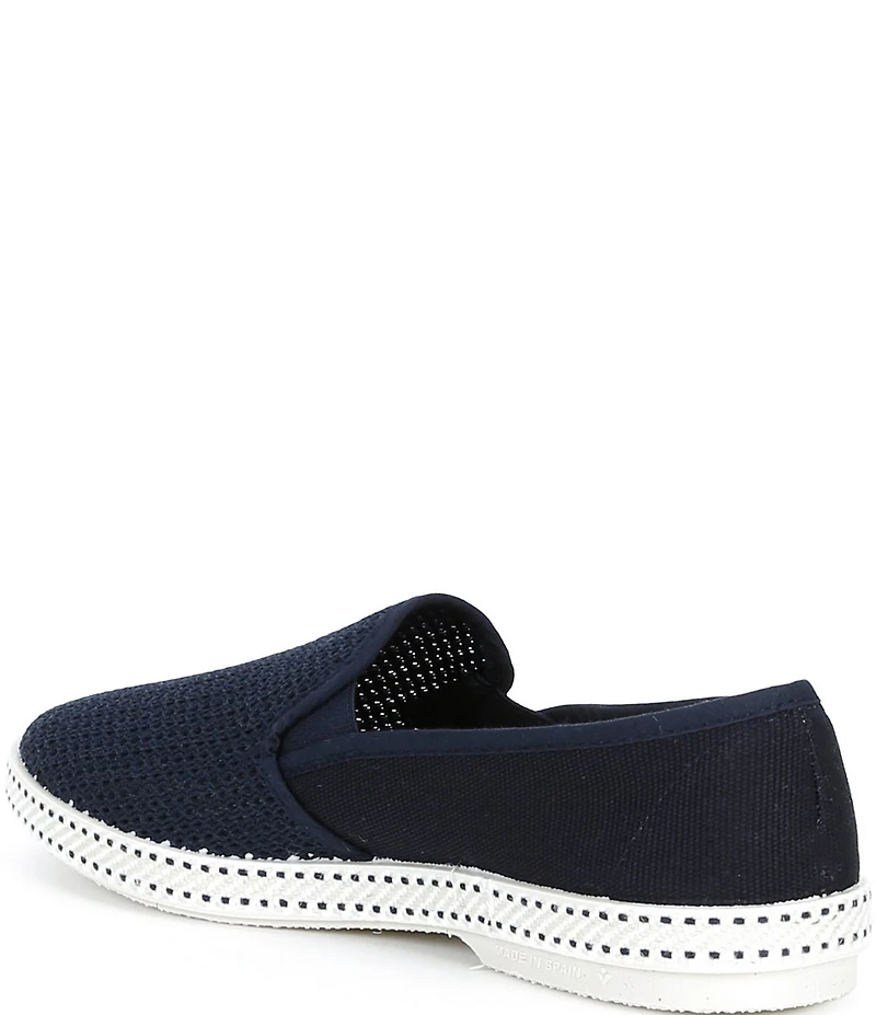 Rivieras Men's Classic Cotton Canvas Mesh Slip-On Loafers